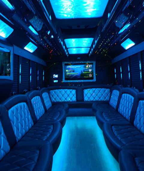 limo bus interior